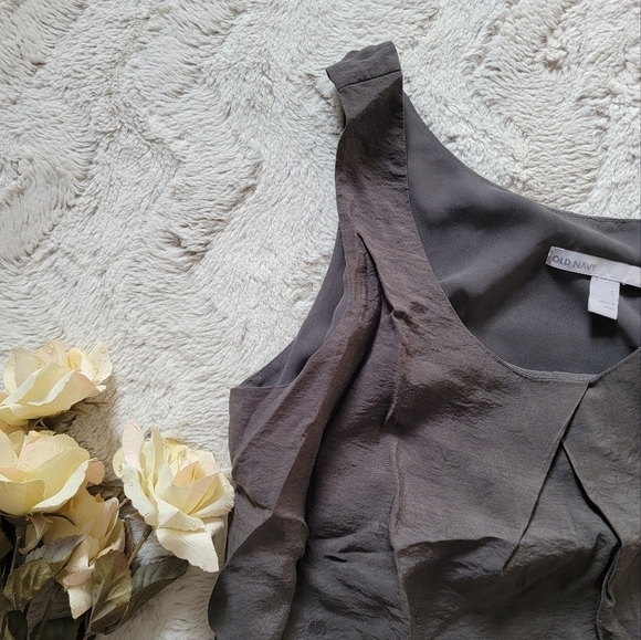 ✨️CL Old Navy Taupe Sheath Sleeveless Dress With Pockets Size S - Picture 6 of 11